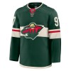 Miehille NHL Minnesota Wild Pelipaita Fanatics Premium Kirill Kaprizov 2024-25 koti Vihreä